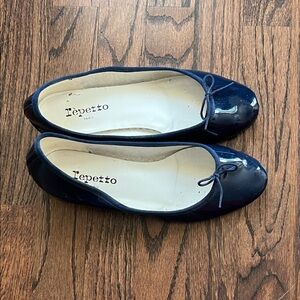 Repetto Navy Blue Ballet Flats